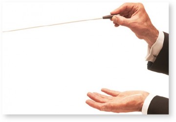 Ansichtkaart dirigent