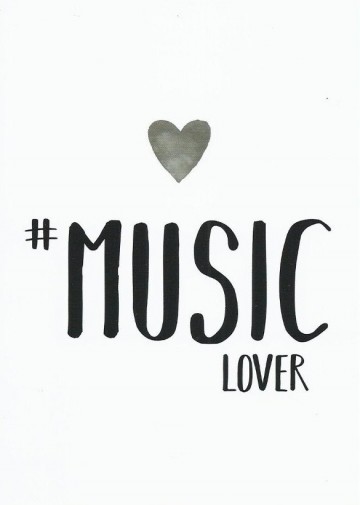 Ansichtkaart musiclover