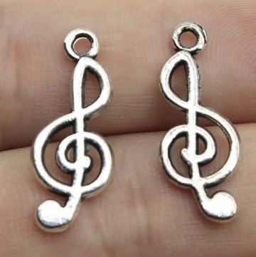 Bedel vioolsleutel op hand 0