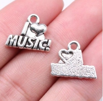 Bedelhanger i love music cursief