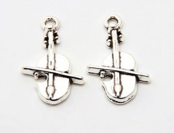 Bedelhangertje viool met strijkstok