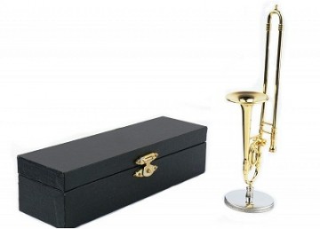 Beeldje miniatuur trombone