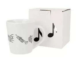 Beker notenbalken trompet