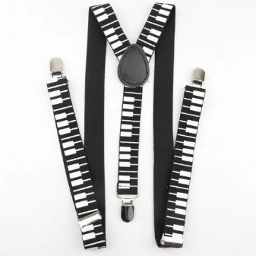 Bretels toetsen zwart wit