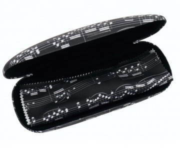 Brilkoker notenbalken zwart wit 0