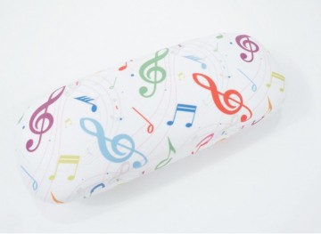 Brilkoker wit muziektekens gekleurd 3