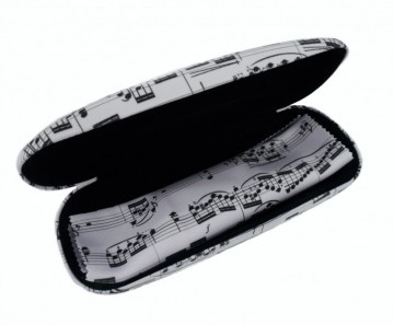 Brilkoker wit notenbalken 3 0