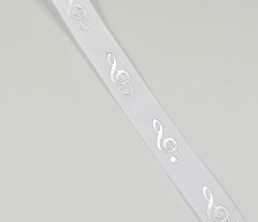 Cadeaulint wit zilver