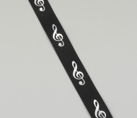 Cadeaulint zwart zilver