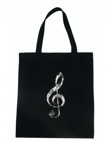 City shopper vioolsleutel glitter