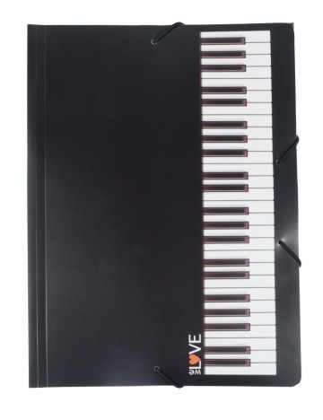 Elastiekmap pianotoetsen