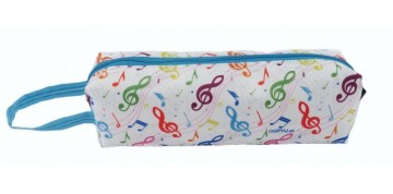 Etui rechthoek muziektekens gekleurd