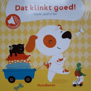 Geluidenboekje dat klinkt goed huisdieren cover
