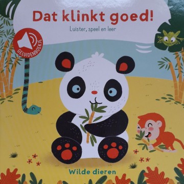 Geluidenboekje dat klinkt goed wilde dieren