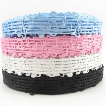 Kant lint notenbalk wit