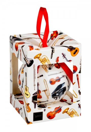 Kerstbal muziekinstrumenten 2