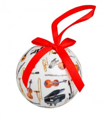 Kerstbal muziekinstrumenten