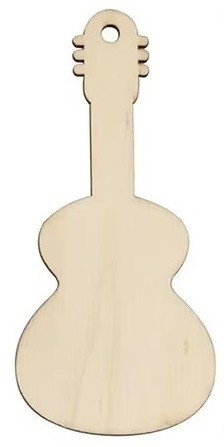 Kersthanger gitaar hout