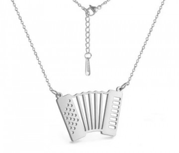 Ketting accordeon zilver