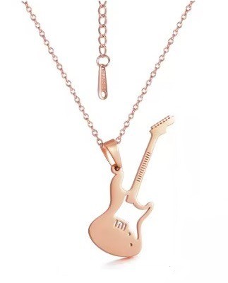 Ketting el gitaar rose goud