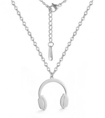 Ketting koptelefoon zilver