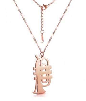 Ketting trompet cornet rose goud