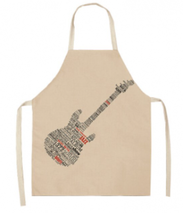 Keukenschort gitaar