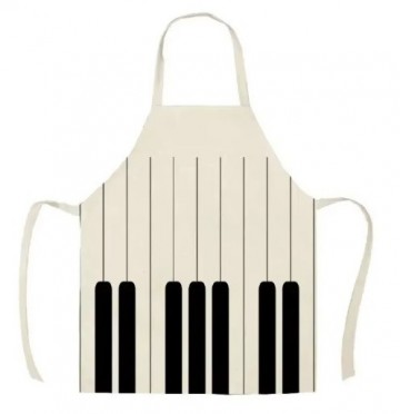 Keukenschort pianotoetsen