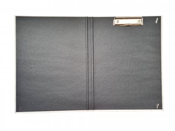 Klembordmap muziektekens wit zilver 2