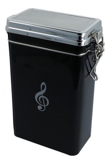 Koffie thee voorraadblik vioolsleutel