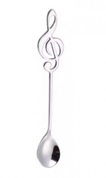 Lepeltje vioolsleutel zilver