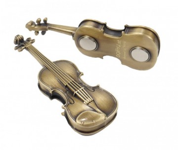 Magneet 3d viool messing 2