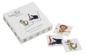 Memoryspel dieren met muziekinstrumenten