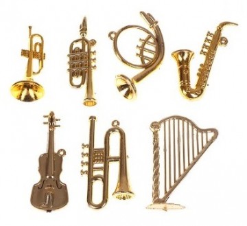 Miniatuurinstrumenten kerst groot 1