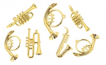 Miniatuurinstrumenten kerst klein