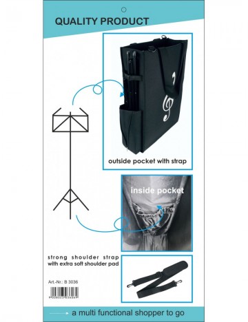 Muziektas voor standaard maxi 2