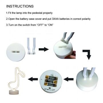 Nachtlamp muzieknoot 2