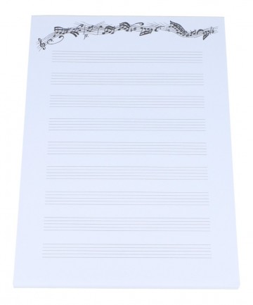 Notitieblok a5 notenbalken