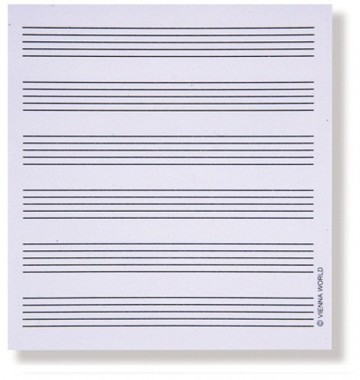 Notitieblokje notenbalken