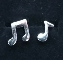 Oorbellen achtste  2 achtste noten