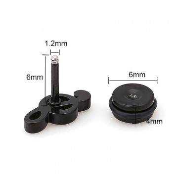 Oorbellen vioolsleutel 2