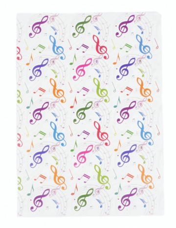 Opberghoes muzieknoten kleurig