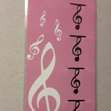 Paperclip vioolsleutel metaal1