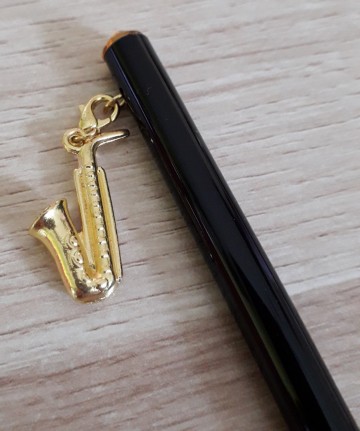 Pen zwart muziekinstrumenten hanger sax