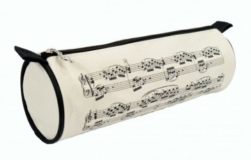 Pennenzakje notenbalken creme zwart