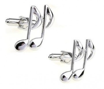 Pin 3d muzieknoten los zilver