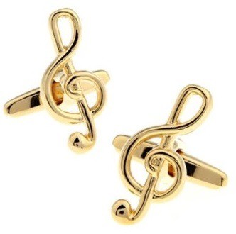 Pin 3d vioolsleutel goud