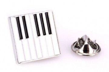 Pin pianotoetsen zilver