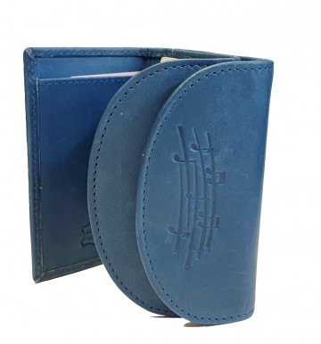 Portemonee notenbalk blauw klein 3