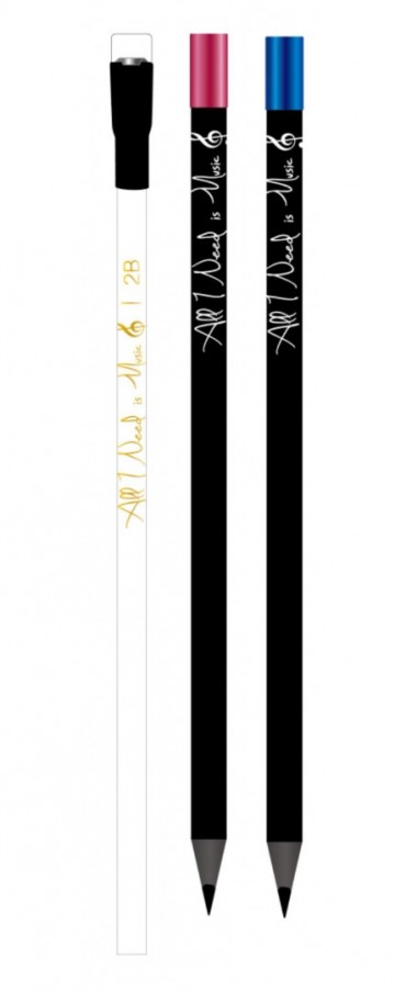 Potlood all you need is music magneet allemaal 1